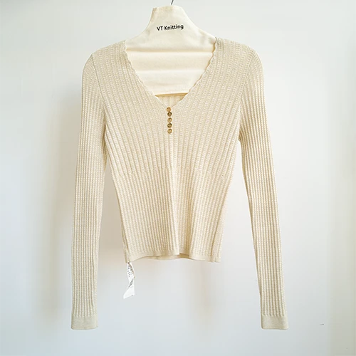 Cárdigan de jersey de algodón para mujer