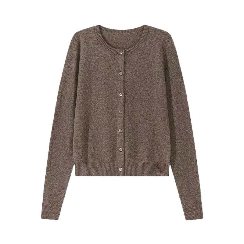 Chaqueta de diseño para mujer con escote en V y mangas largas con teñido colgante
