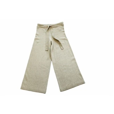 Pantalones de punto de algodón con bolsillos