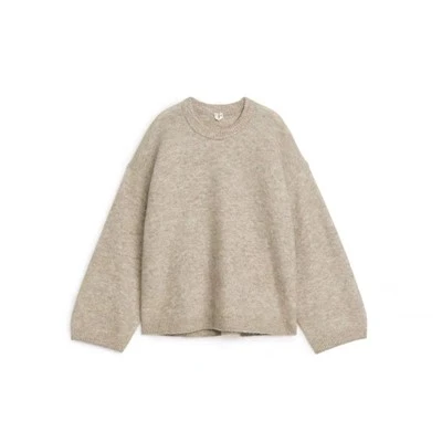 Suéter de punto con cuello alto y rayas de diseñador para mujer