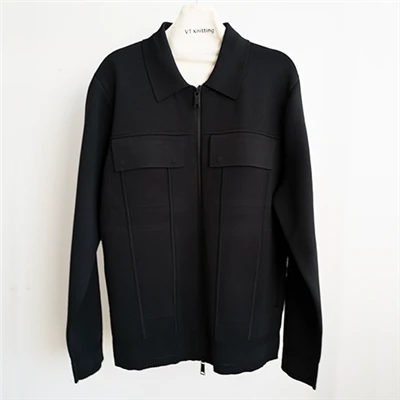 Chaqueta acolchada para hombre con mangas de punto