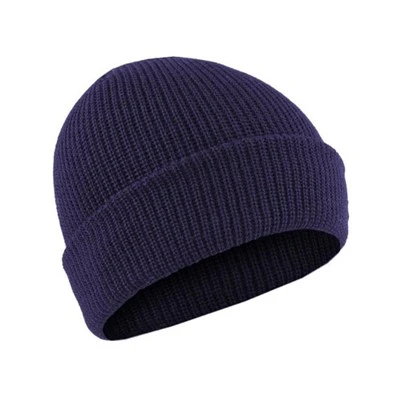 Gorro de lana azul marino