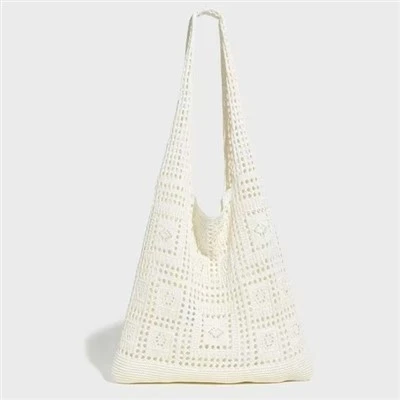 Bolso de punto de lana al aire libre