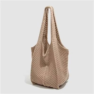 Bolso de punto de lana suave