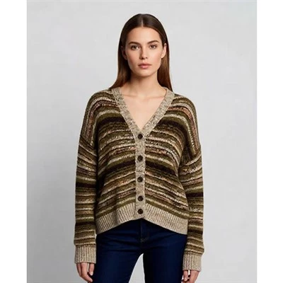 Top sin mangas de punto con cuello en V- de prenda integral