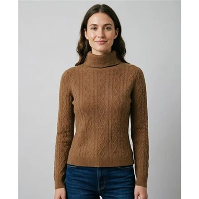 Suéter de cuello alto para mujer