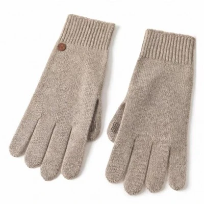 Guantes de punto de lana