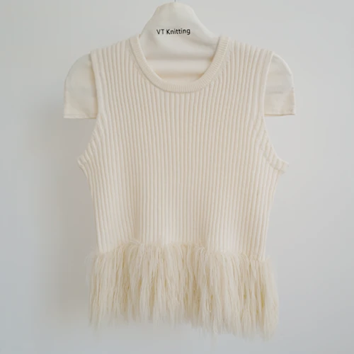 White Knit Vest Women's