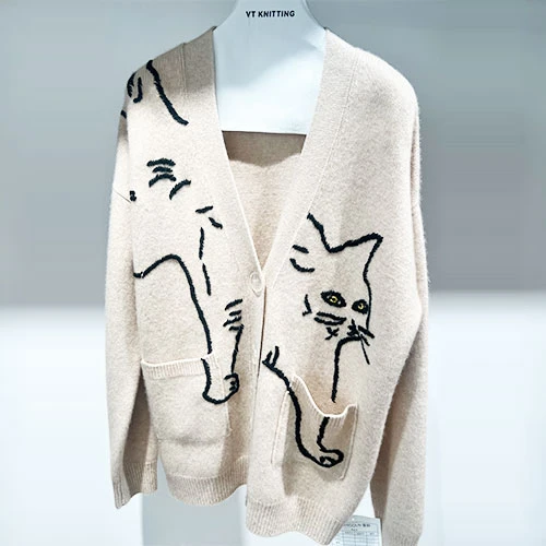 Abrigo de lana estilo diseñador para mujer